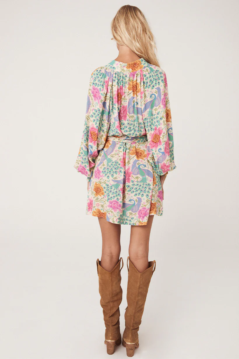Bohème Button Through Mini Dress - Image 4