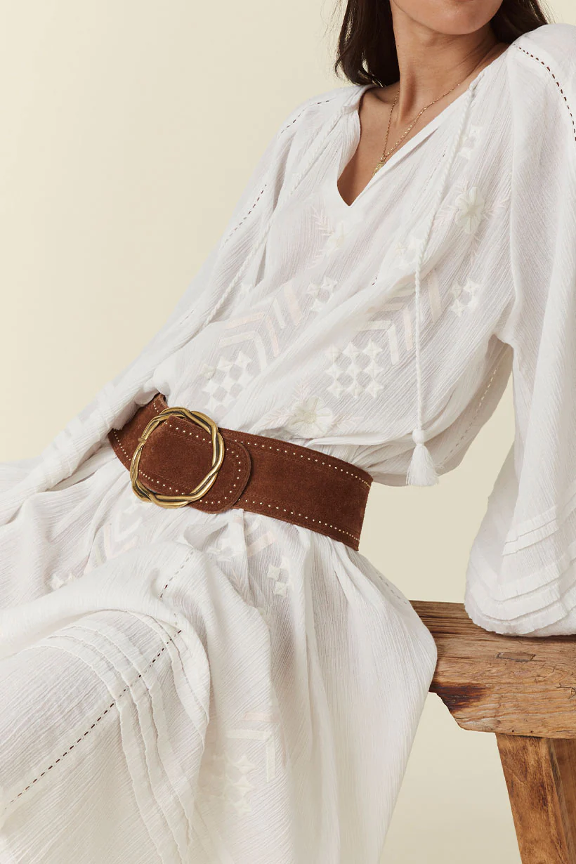 Cabana Studded Suede Belt - Image 4