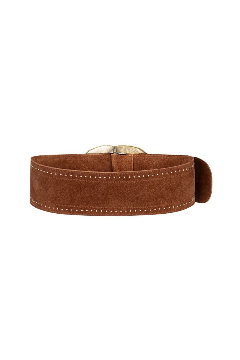 Cabana Studded Suede Belt - Image 7