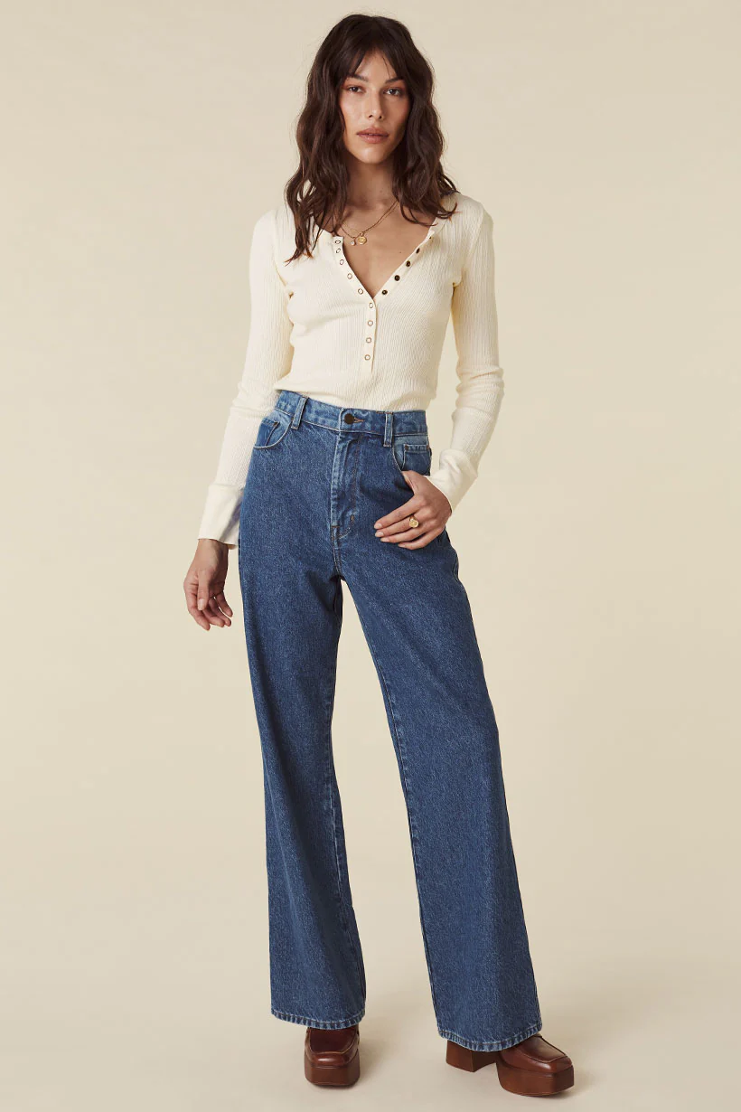 Daisy Patchwork Denim Jean - Image 2