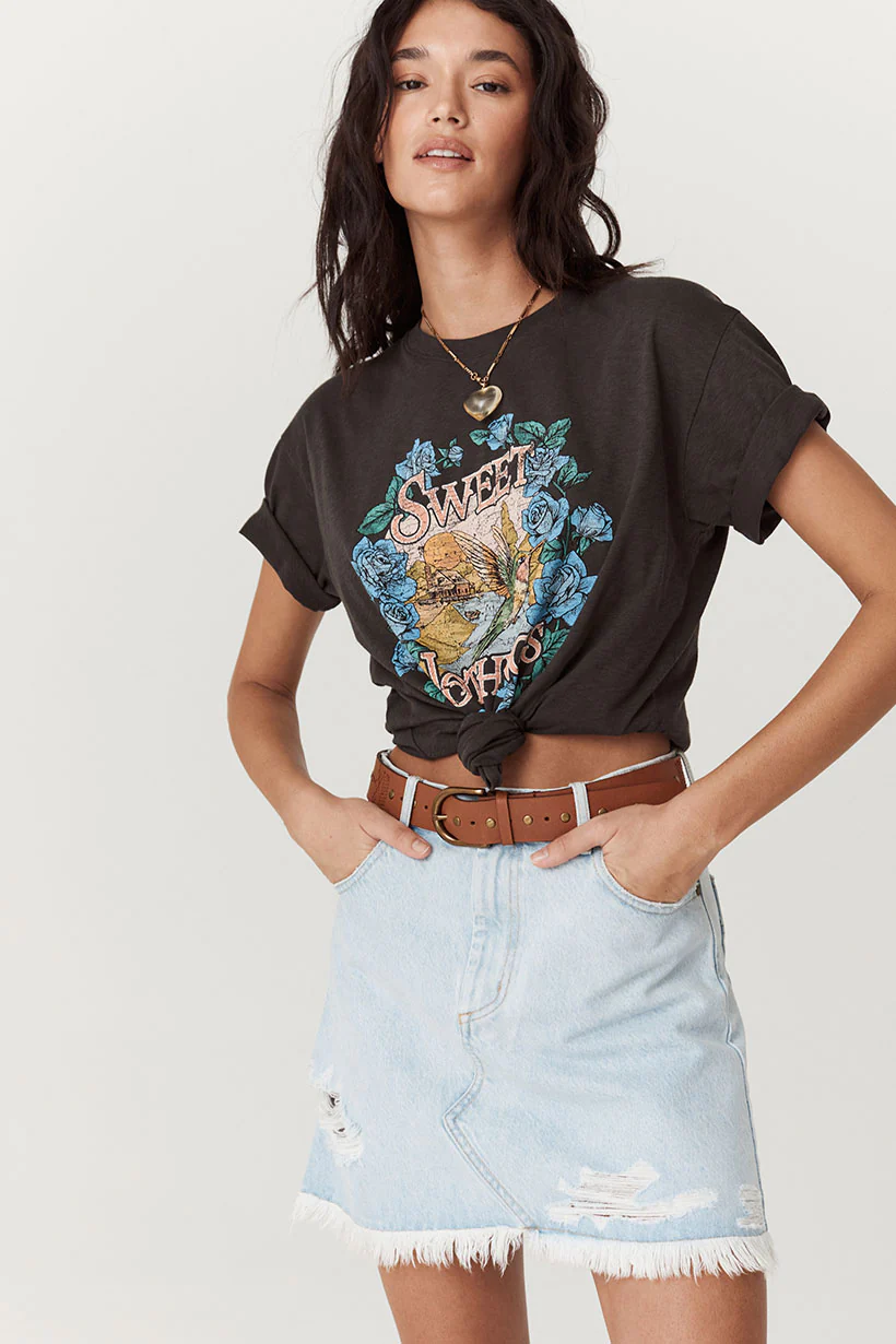 Daydreamer Denim Mini Skirt - Image 2