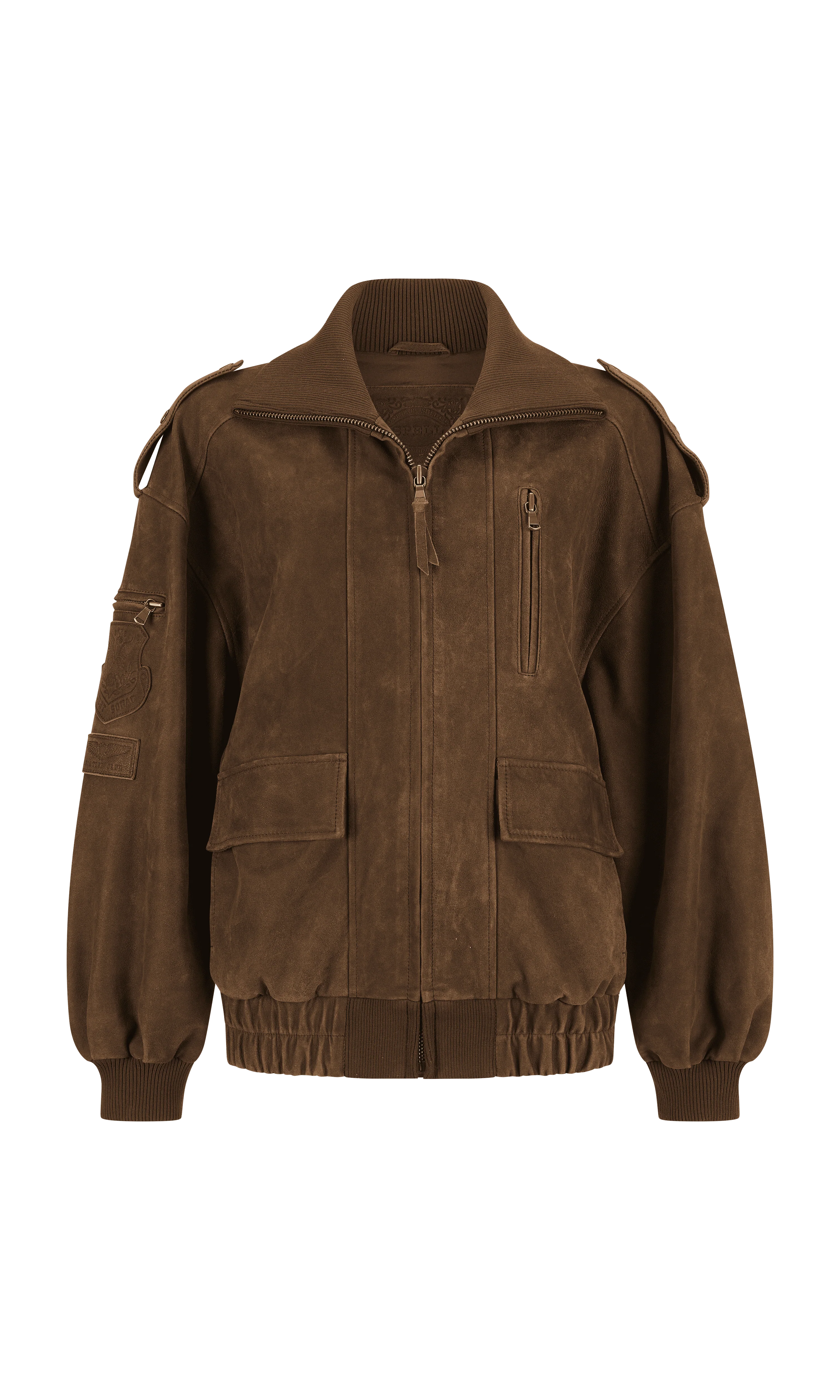 Fontaine Leather Bomber Jacket - Image 7