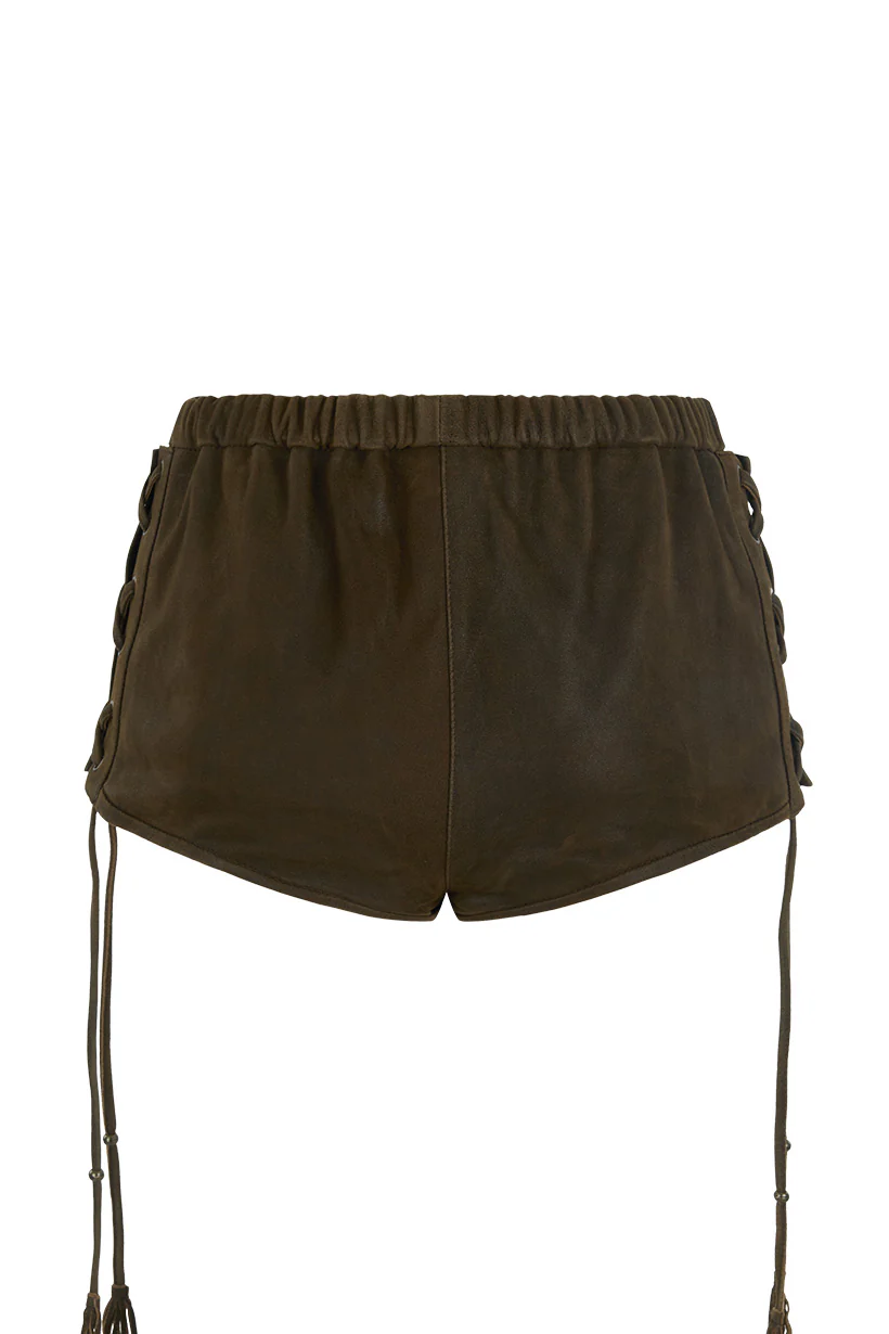 Fontaine Leather Mini Short - Image 8