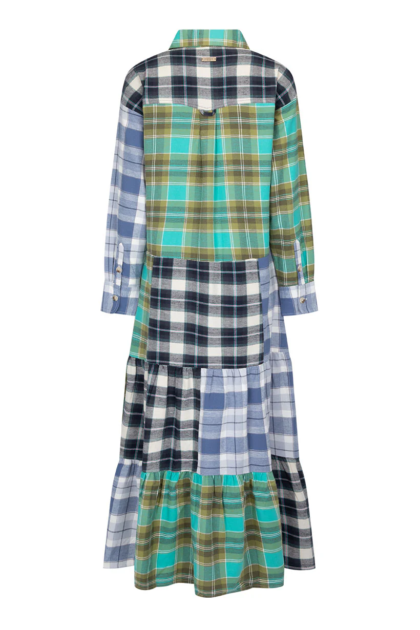 High Tide Flannel Maxi Dress - Image 5
