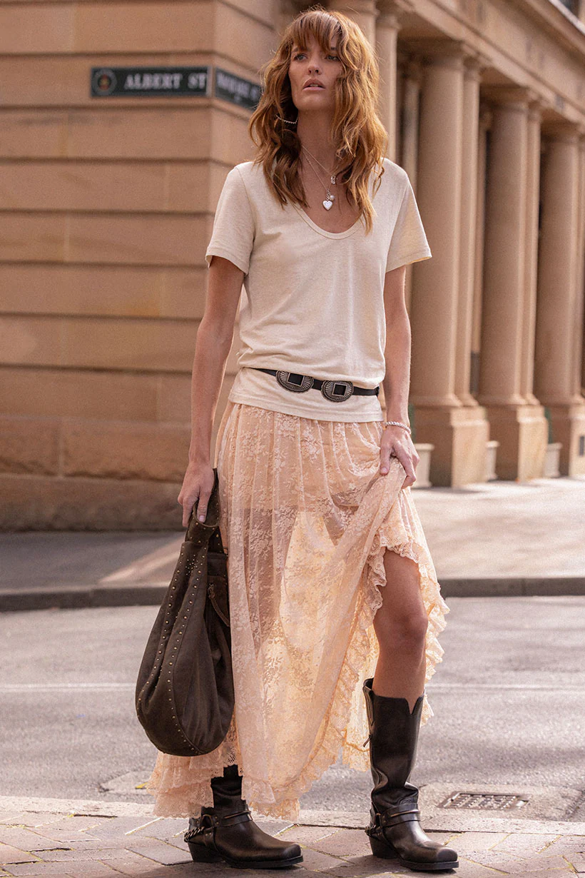 Labyrinth Lace Maxi Skirt - Image 4