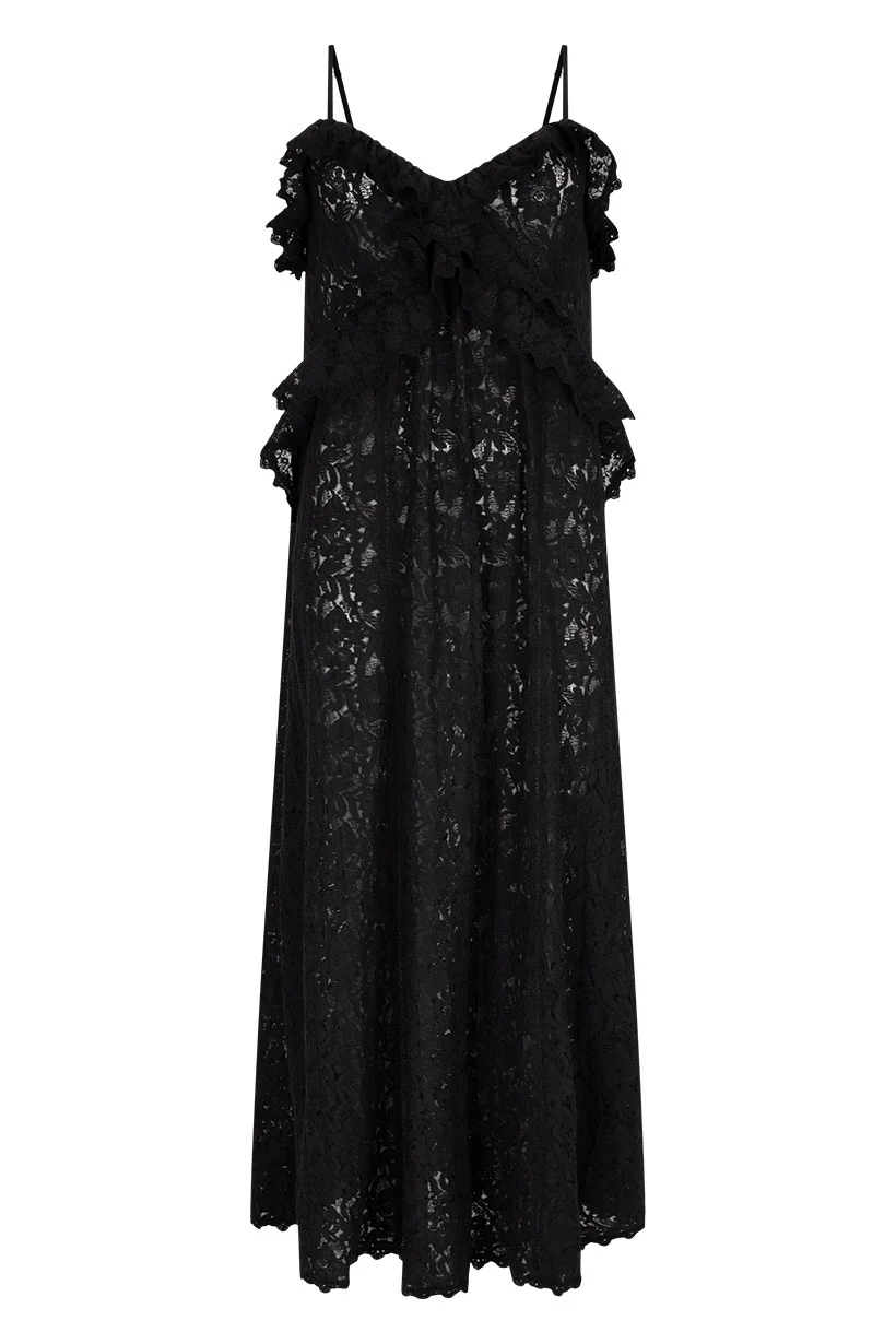 Lux Lisbon Lace Strappy Maxi Dress - Image 8