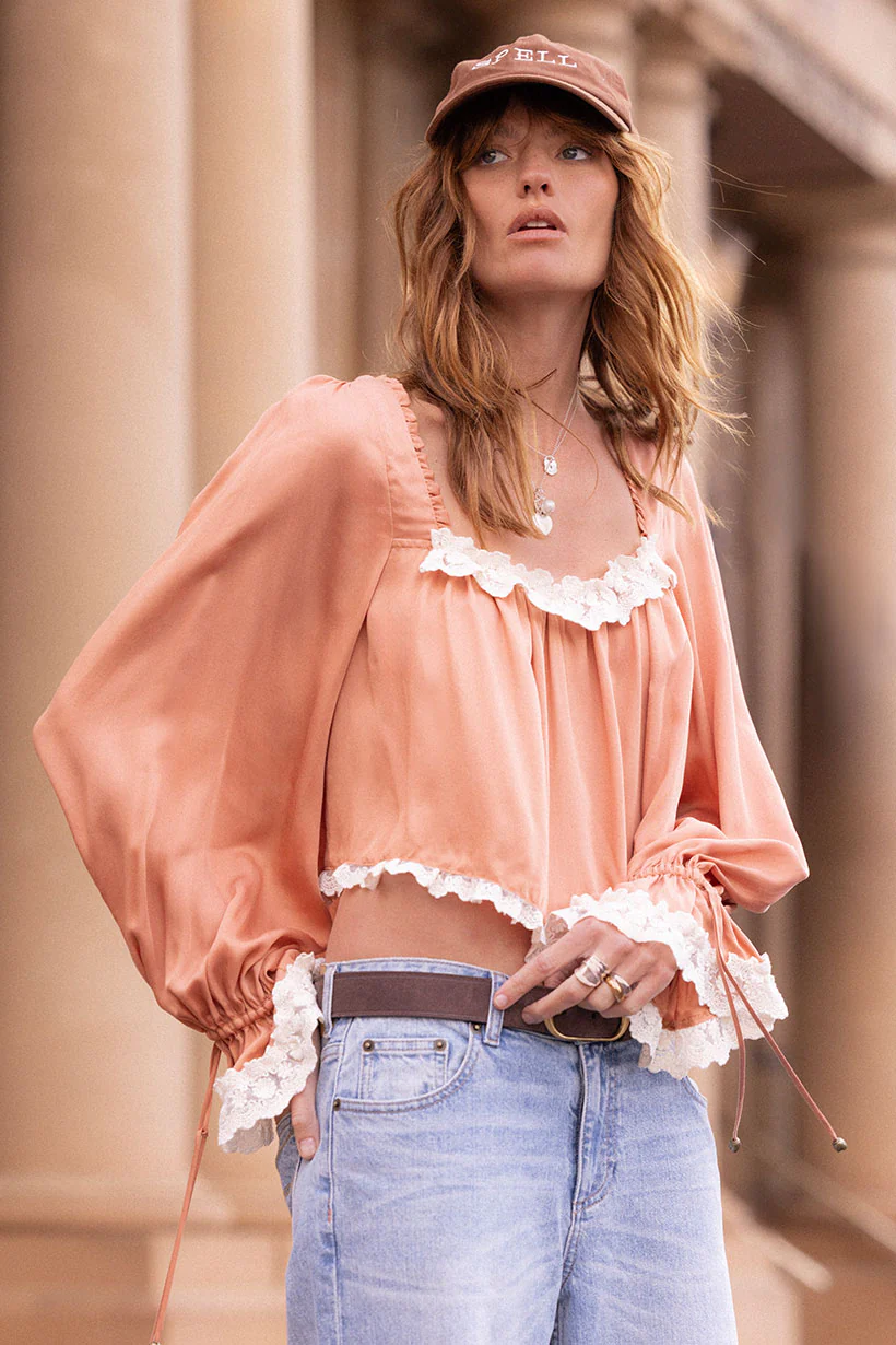 Poison Peach Blouse - Image 6