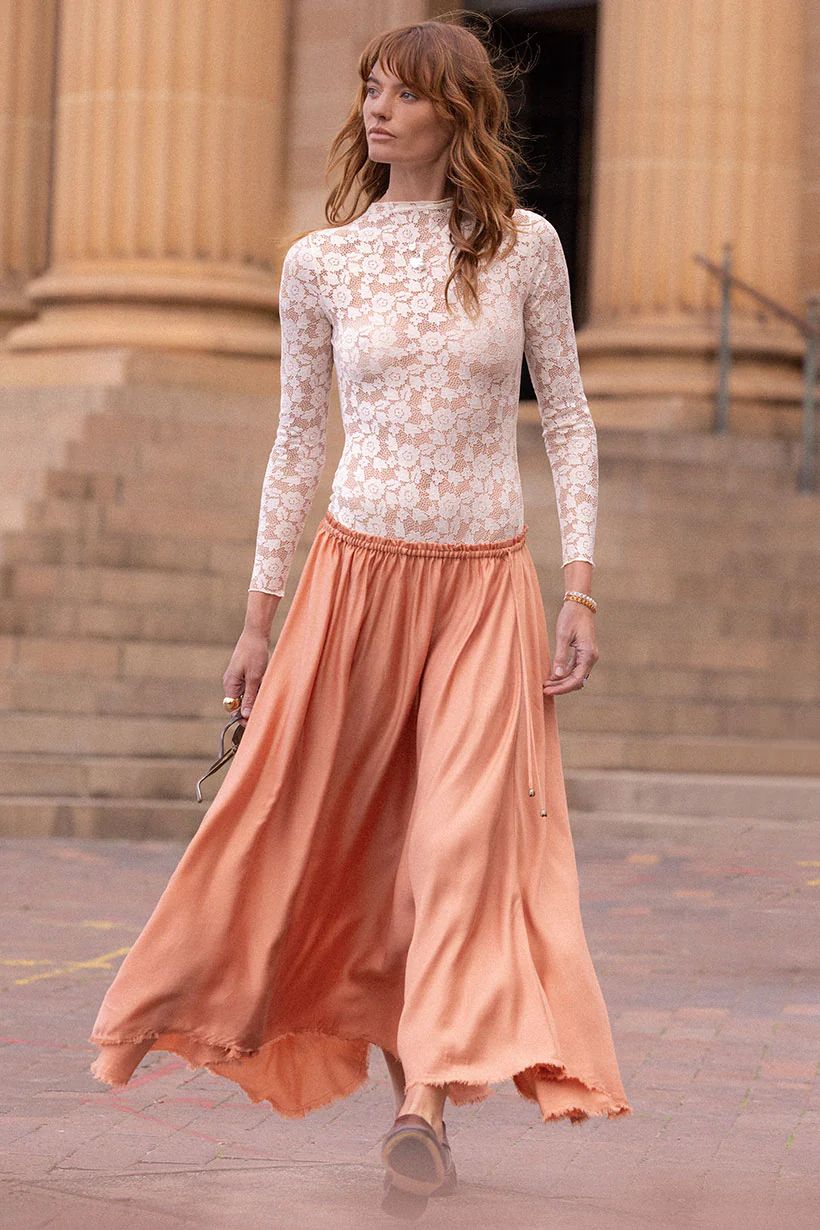 Poison Peach Maxi Skirt - Image 5