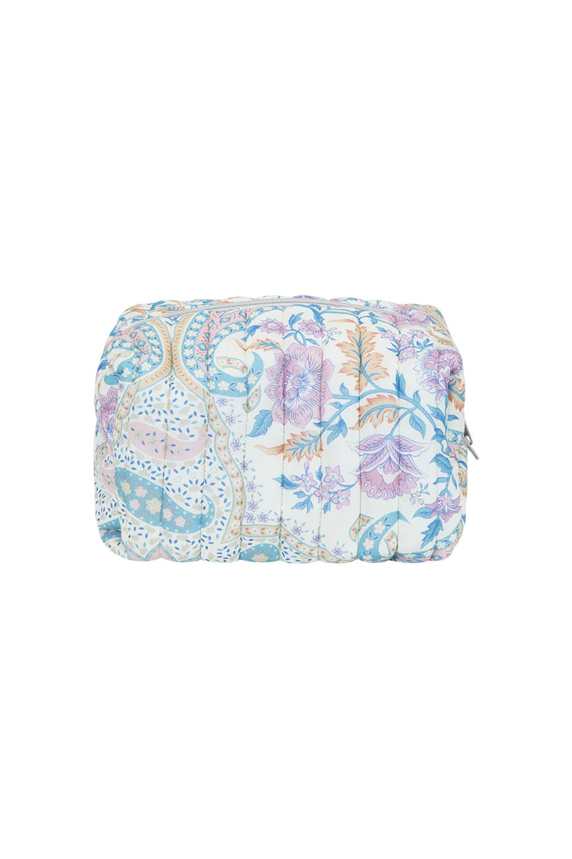 Renew Quilted Medium Make Up Bag - Belladonna