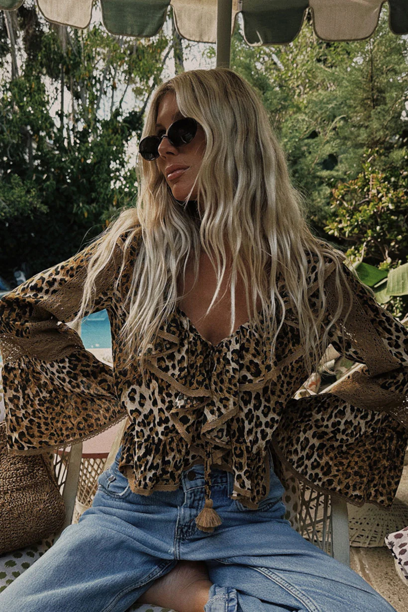 Samantha Lace Frill Blouse