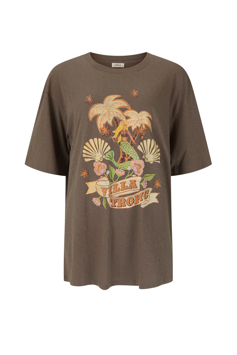 Villa Tropic Oversized Biker Tee - Image 7